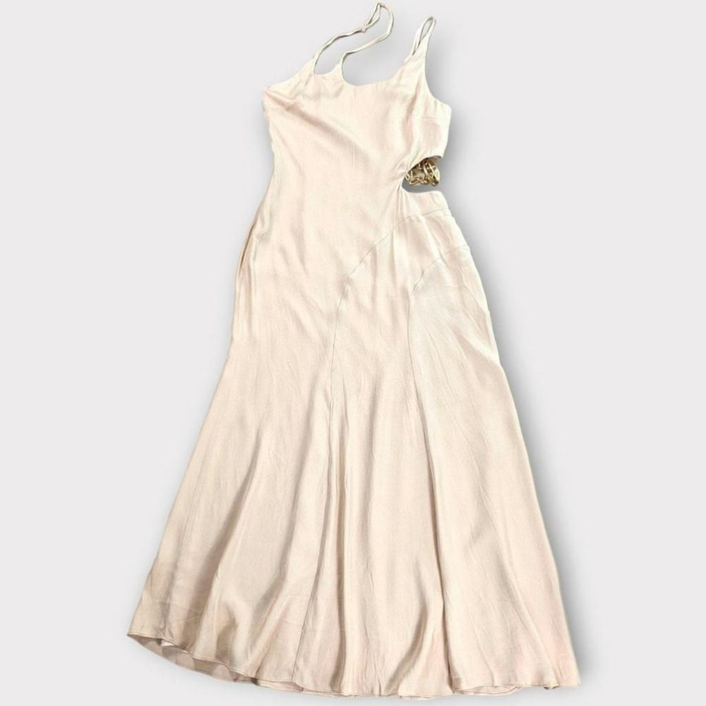 Jonathan Simkhai Morena Cut Out Midi Dress Size 2 - Picture 2 of 14